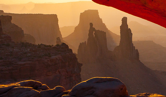 Washer Woman Arch after Dust Storm
