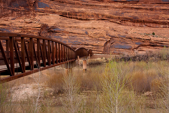 Moab foot bridge