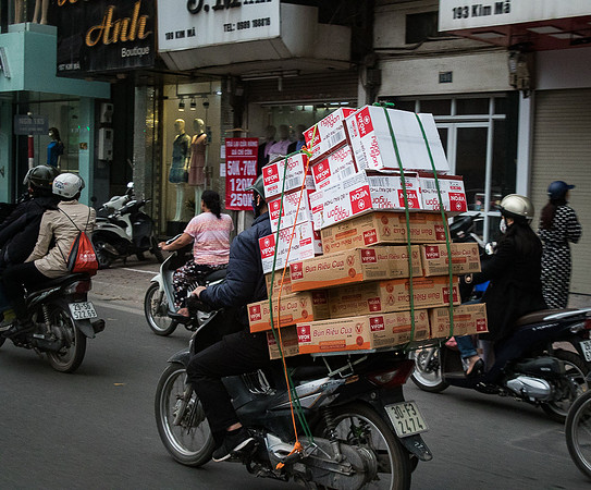 Boxes of Vermicelli crab headed into town