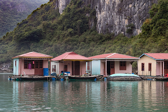 Vung Vieng Fishing Village homes