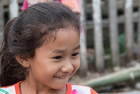 Young girl, Ban Tha Deua, Laos