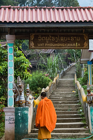 Monk in Ban Tha Deua, Laos
