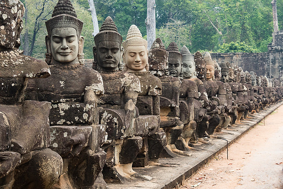 South Gate Moat Bridge, Angkor Thom
