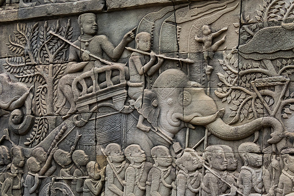 Base Relief, Angkor Thom Temple