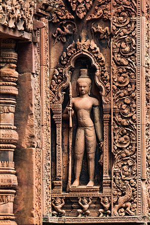 Devata Carving, Banteay Srei Temple