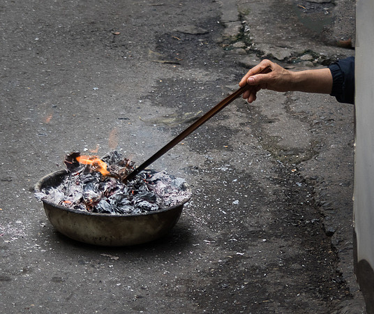 Ritual burning of money in Viet Nam