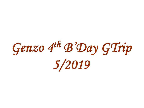 Genzo 4th B'’Day Trip 2019-05