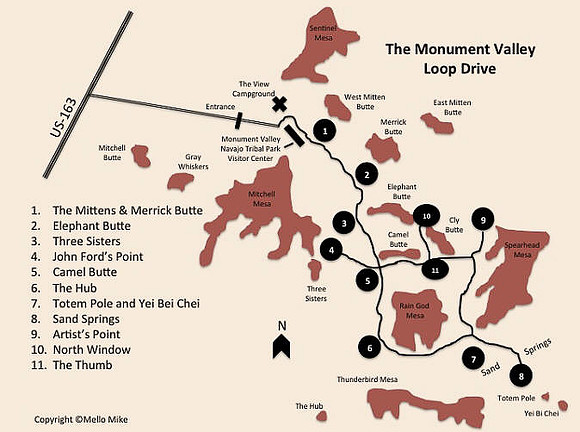 15 Map 4c - Monument Valley Loop Drive