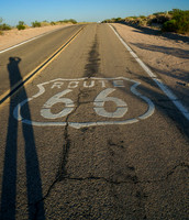 Photographing Route-66 near Barstow