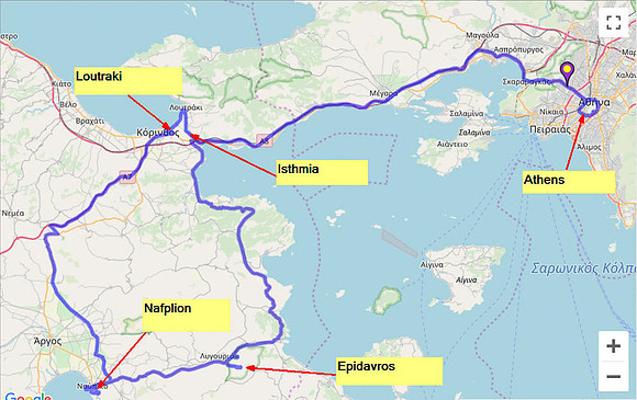 01 Map #02a Peloponnese Peninsula