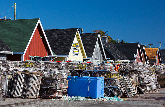 Waitng for lobster season, North Rustico Harbour (PEI, Canada)