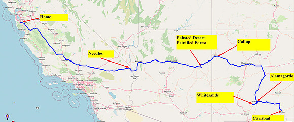 06 Map 9 Carlsbad to Palo Alto
