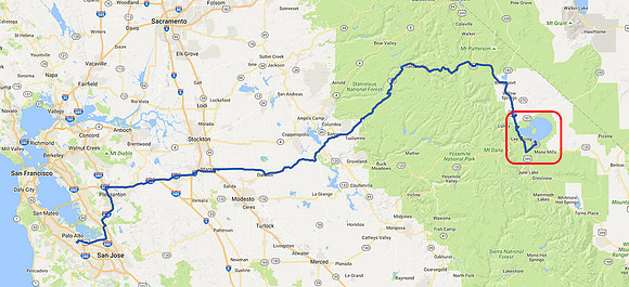 01 2016-09-21 Map #01 PA to Mono Lake
