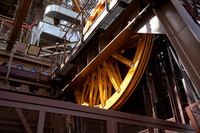 Eiffel tower elevator cable wheel