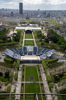 Eiffel Tower view to SE from 2nd level Platform