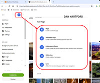 18 LR020 #21 Add Page menu