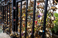 Love Locks on fence at Notre Dame