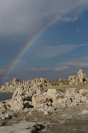 Mono Lake Tufa with Rainbow