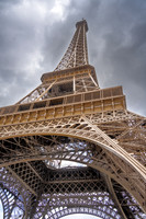 Ground up view, Eiffel Tower